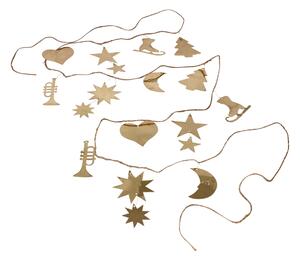 Vánoční girlanda Ornament Brass 270 cm
