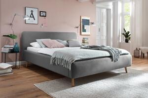 ČALOUNĚNÁ POSTEL, 180/200 cm, světle šedá Livetastic, Online Only