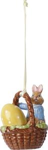 Villeroy & Boch Bunny Tales velikonoční závěsná dekorace, zajíček Max v košíčku 14-8662-6875