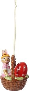 Villeroy & Boch Bunny Tales velikonoční závěsná dekorace, zaječice Anna v košíčku 14-8662-6874