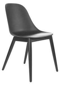 Menu Židle Harbour Side Chair Wood, black / black oak