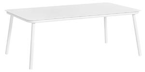 Bílý kovový zahradní konferenční stolek Bizzotto Spike
