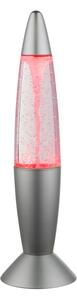 Globo 28019 LED stolní lávová lampička Magma 6x0,06W - stříbrnošedá, měnič barvy, rotující části