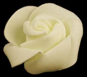 Dekorační pěnová růže Ø4,5 cm barva 8 krémová světlá, 10 ks
