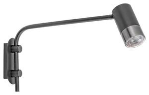 Rabalux 5072 nástěnné svítidlo Zircon 1x5W | GU10 - černá, stříbrná