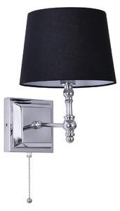 Italux WL-2021-1 nástěnná lampa Luno 1x40W | E27 | IP20 - barva chromová/černá