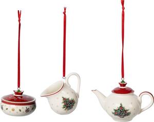 Villeroy & Boch Toy´s Delight Decoration vánoční závěsná dekorace, kávový servis, 3 ks 14-8659-6668
