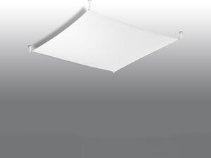 Stropní svítidlo Luna, 1x bílé textilní stínítko, (105 cm)