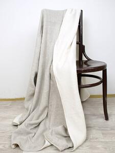 Snový svět Lněná deka s beránkem - mátová Rozměr: 145 x 210 cm