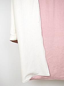 Snový svět Lněná deka s beránkem - růžová Rozměr: 210 x 210 cm