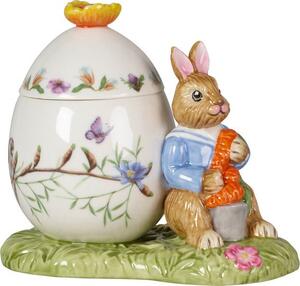 Villeroy & Boch Bunny Tales porcelánová dóza ve tvaru kraslice se zajíčkem Maxem 14-8662-6486