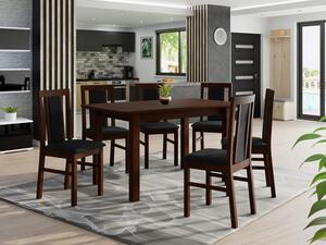 Rozkládací stůl se 6 židlemi - AL65, Barva dřeva: olše, Potah: 25x - Paros 2 Mirjan24 5903211245428