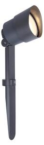 Lutec 6609201118 LED venkovní lampa k zapíchnutí do země Explorer | 5W | 380lm | 3000K | IP54 | S nastavitelnou hlavou | Šedá