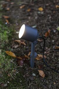 Lutec 6609201118 LED venkovní lampa k zapíchnutí do země Explorer | 5W | 380lm | 3000K | IP54 | S nastavitelnou hlavou | Šedá