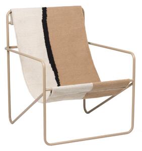 Ferm Living Křeslo Desert Lounge Chair, cashmere/soil