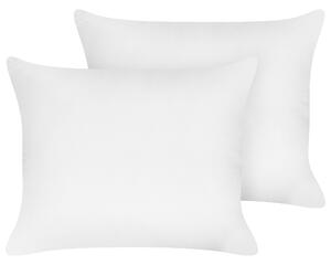 Sada 2 polštářů TRIGLAV Vysoká Polyester 50 x 60 cm Bílá