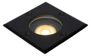 Lucide 11800/01/30 zápustné nájezdové svítidlo Biltin 1x35W | GU10 | IP67 - černá, čtverec