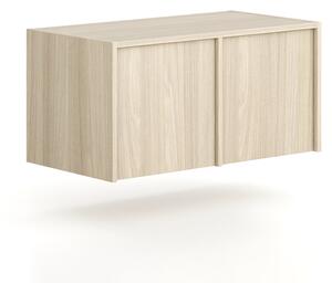 Nástavba pro skříně FRAME, 2x dveře, 872 x 450 x 427 mm, PUSH-lock, dub přírodní