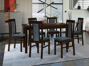 Rozkládací stůl se 6 židlemi - AL34, Barva dřeva: olše, Potah: Soro 28 Mirjan24 5903211269653