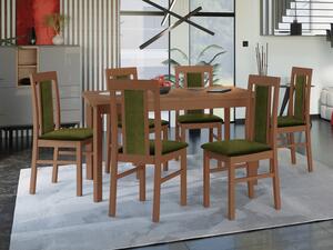 Rozkládací stůl se 6 židlemi - AL34, Barva dřeva: olše-L, Potah: 25x - Paros 2 Mirjan24 5902928163339