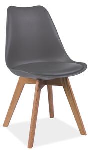 Jídelní židle Aste (šedá + dub). 761541