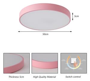 Brilagi - LED Stropní svítidlo POOL LED/60W/230V 3000/4000/6000K 50 cm růžová