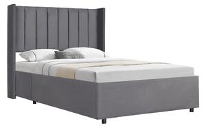 Čalouněná postel Savona 140 x 200 cm - tmavě šedá