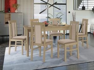 Rozkládací stůl se 6 židlemi - AL34, Barva dřeva: sonoma-L, Potah: 25x - Paros 2 Mirjan24 5902928150858