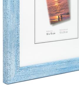 Hama Fotorámeček dřevěný 18x24 - CAROLINA modrý melír