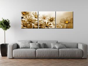 Obraz na plátně Květnatá krása - 3 dílný Rozměry: 90 x 60 cm