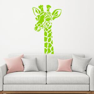 Živá Zeď Samolepka Žirafa hlava Barva: černá