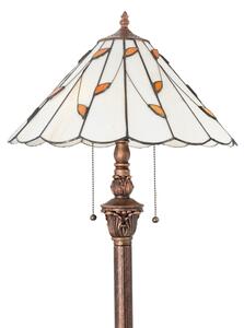 Brilagi - Tiffany vitrážová stojací lampa FOLIA 2xE27/60W/230V