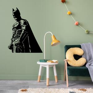 Živá Zeď Samolepka Silueta Batmana Barva: černá