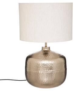 Lampa s béžovým stínidlem Kais, kovový podstavec, výška 52 cm