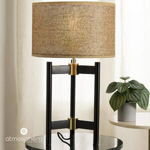 Lampa s béžovým stínidlem Levon, výška 51 cm