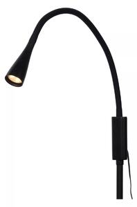 Lucide 18756/03/30 LED stojací čtecí lampa Zozy 1x4W | 250 lm | 3000K - černá, nastavitelná, stmívatelná