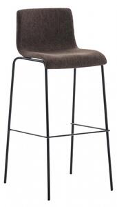 Barová židle Hoover látkový potah, černá, hnědá