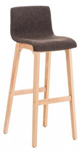 Barová židle Hoover látkový potah, přírodní, hnědá
