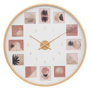 Nástěnné hodiny s fotokoláží, přizpůsobitelné, Ø 76,5 cm