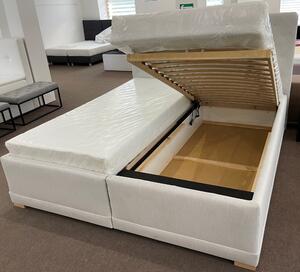 Čalouněná postel Verona 200x220 cm - světle šedá