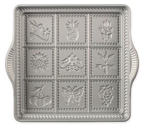Nordic Ware Forma na 9 máslových sušenek, 23 x 23 cm, stříbrná 03237