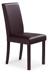 Jídelní židle Norah (ořech tmavý + tmavohnědá). 770108