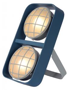 Lucide 05533/02/35 dětská stolní lampička Renger 2x25W | G9 - modrá, kov, nastavitelná, vypínač na kabelu