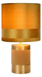 Lucide 10500/81/34 stolní lampička Extravaganza Frizzle 1x40W | E14 - žlutá, kov, vypínač na kabelu
