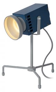 Lucide 05534/03/35 LED dětská stolní lampička Beamer 1x3W | 70lm | 3000K - modrá, kov, nastavitelná, vypínač na kabelu