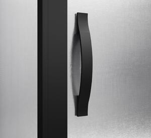 Gelco SIGMA SIMPLY BLACK sprchové dveře posuvné pro rohový vstup 800 mm, sklo Brick