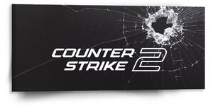 Sablio Obraz Counster Strike 2 Průstřel - 110x50 cm