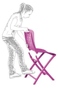 NARDI Skládací židle ZAG SPRING Odstín: Rosso
