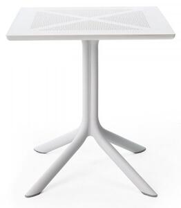 Nardi Plastový stůl na zahradu CLIP X Rozměr: 70x70 cm, Odstín: Bianco - Bílá