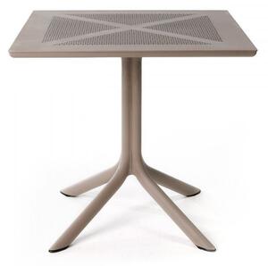NARDI Plastový stůl CLIP X Odstín: Bianco, Rozměr: 80x80 cm